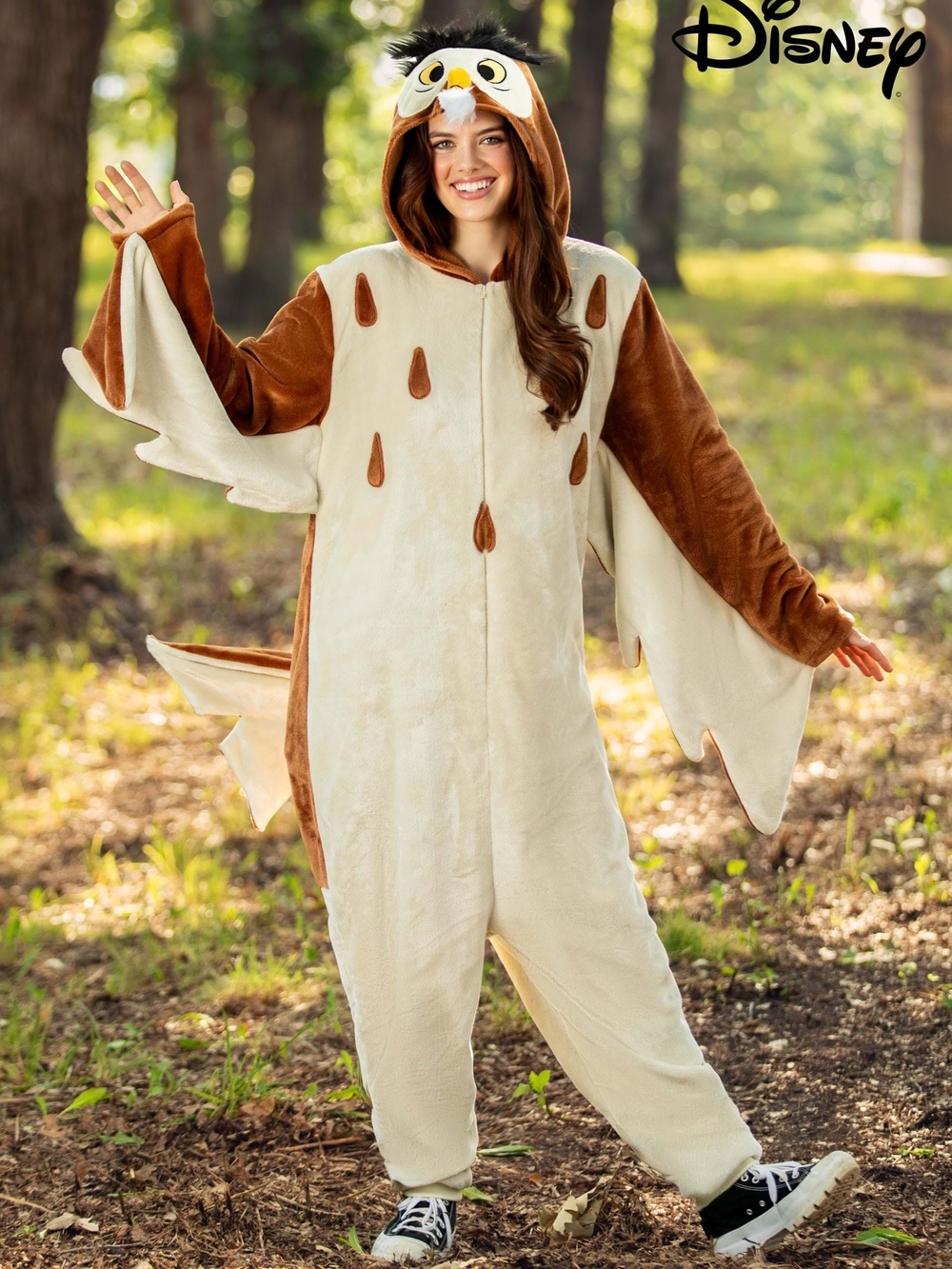 Disney Adult Deluxe Disney Owl Costume Brown & White